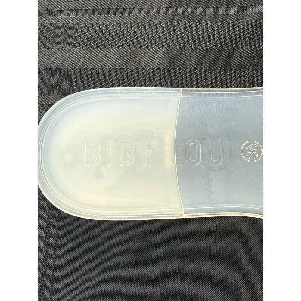 Bibi Lou Holly Jelly Slip On Slides From Anthropologie Size EU 39 8-8.5 Clear